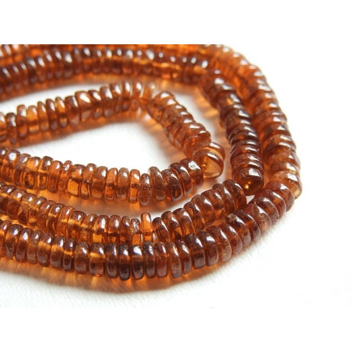 Hessonite Garnet Smooth Tyre,Coin,Button,Wheel Shape Beads,Wholesale Price,New Arrival,16Inch Strand,100%Natural PME-T1 | Save 33% - Rajasthan Living 6
