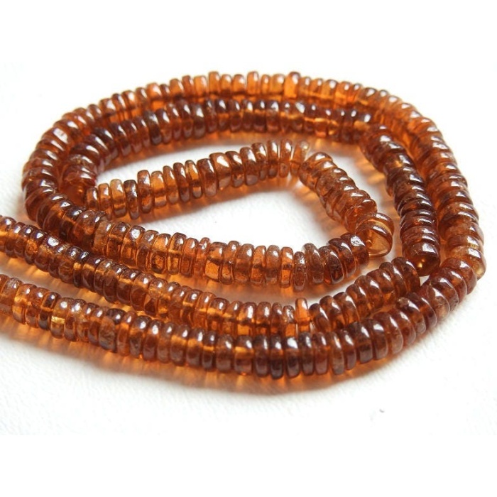 Hessonite Garnet Smooth Tyre,Coin,Button,Wheel Shape Beads,Wholesale Price,New Arrival,16Inch Strand,100%Natural PME-T1 | Save 33% - Rajasthan Living 9
