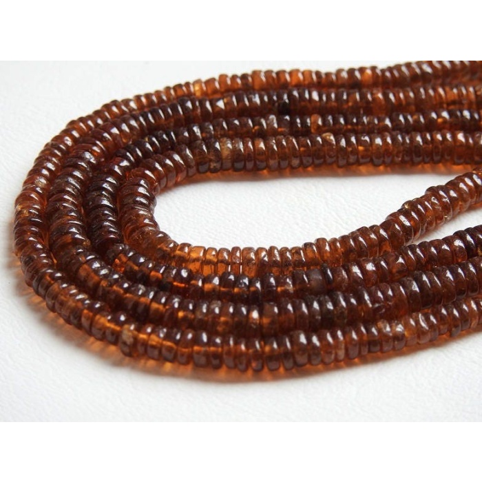 Hessonite Garnet Smooth Tyre,Coin,Button,Wheel Shape Beads,Wholesale Price,New Arrival,16Inch Strand,100%Natural PME-T1 | Save 33% - Rajasthan Living 8