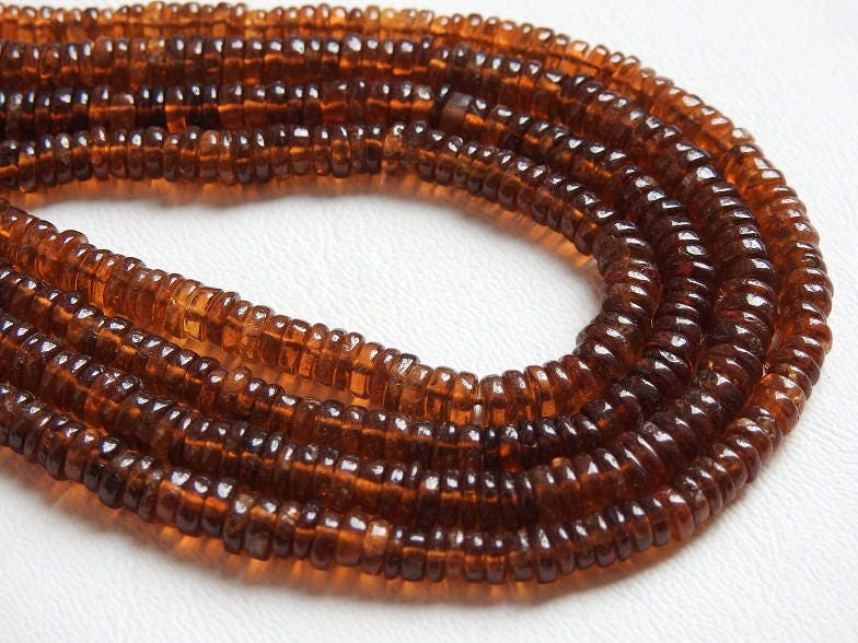 Hessonite Garnet Smooth Tyre,Coin,Button,Wheel Shape Beads,Wholesale Price,New Arrival,16Inch Strand,100%Natural PME-T1 | Save 33% - Rajasthan Living 15