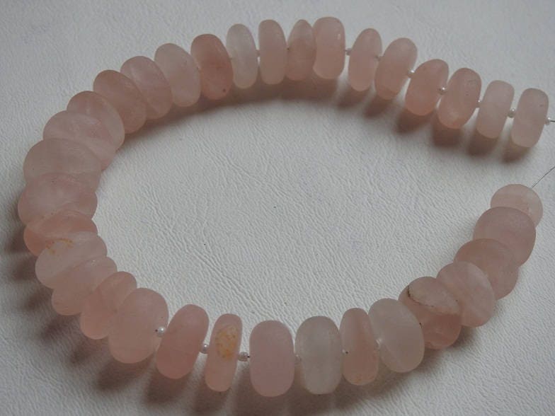 Natural Rose Quartz Smooth Roundel Beads,Matte Polished,Loose Stone 10Inch Strand 14To16MM Approx Wholesale Price New Arrival B3 | Save 33% - Rajasthan Living 19