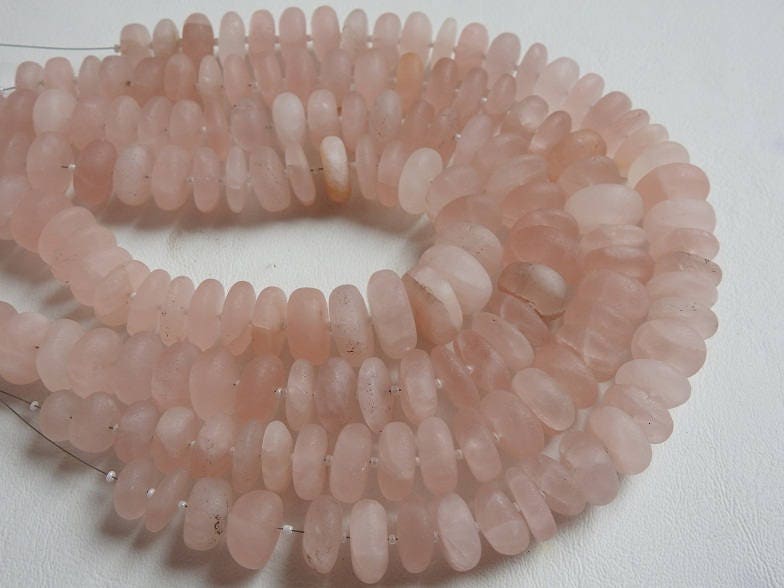 Natural Rose Quartz Smooth Roundel Beads,Matte Polished,Loose Stone 10Inch Strand 14To16MM Approx Wholesale Price New Arrival B3 | Save 33% - Rajasthan Living 17