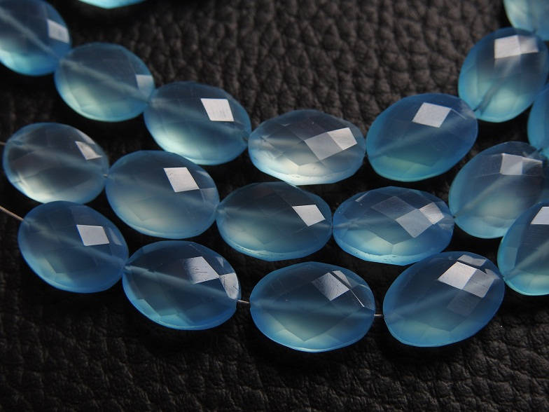 Sky Blue Chalcedony Tumble,Nuggets,Oval Cut Beads,Faceted 8Inch 14X10MM Approx Wholesale Price New Arrival (pme)CY2 | Save 33% - Rajasthan Living 13