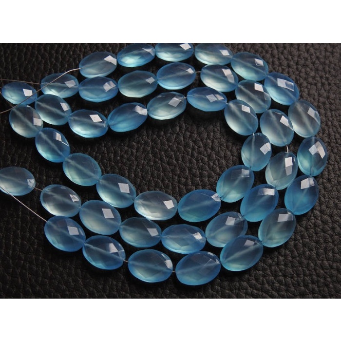 Sky Blue Chalcedony Tumble,Nuggets,Oval Cut Beads,Faceted 8Inch 14X10MM Approx Wholesale Price New Arrival (pme)CY2 | Save 33% - Rajasthan Living 9