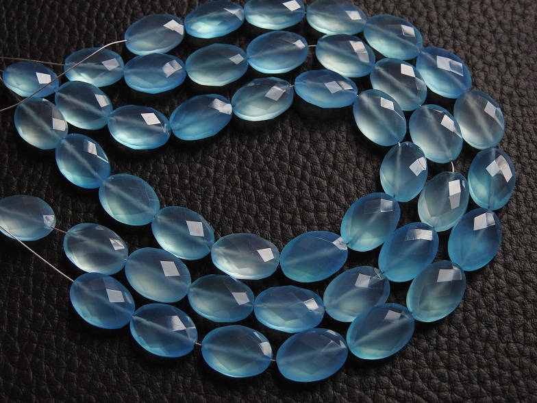Sky Blue Chalcedony Tumble,Nuggets,Oval Cut Beads,Faceted 8Inch 14X10MM Approx Wholesale Price New Arrival (pme)CY2 | Save 33% - Rajasthan Living 15