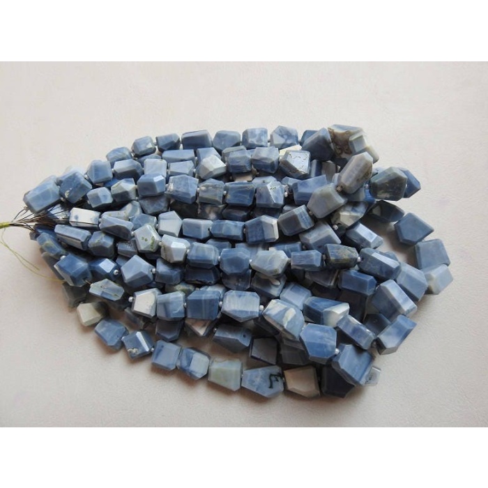 Blue Indian Opal Faceted Tumble,Nugget,Loose Bead 12Inch 15X12To10X9MM Approx Wholesale Price New Arrival (pme)TU5 | Save 33% - Rajasthan Living 10