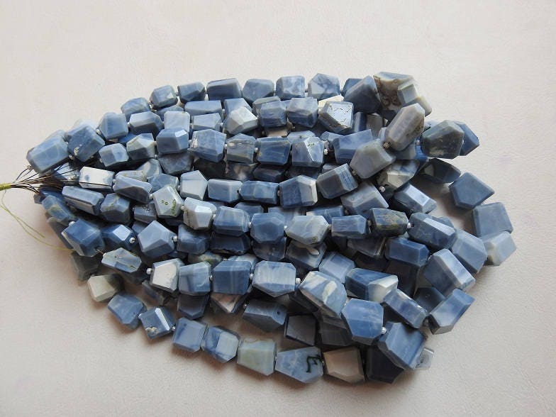 Blue Indian Opal Faceted Tumble,Nugget,Loose Bead 12Inch 15X12To10X9MM Approx Wholesale Price New Arrival (pme)TU5 | Save 33% - Rajasthan Living 15