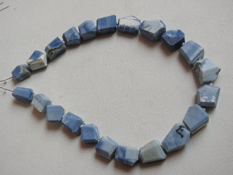Blue Indian Opal Faceted Tumble,Nugget,Loose Bead 12Inch 15X12To10X9MM Approx Wholesale Price New Arrival (pme)TU5 | Save 33% - Rajasthan Living 13