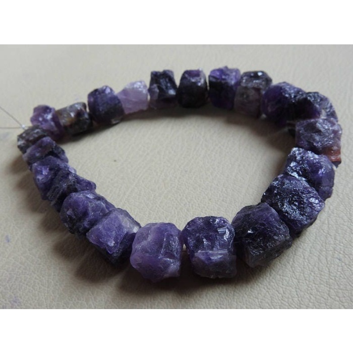 Natural Amethyst Hammered Bead,Box,Cube,Cuboid Shape,Rough,Nuggets,22 Pieces Strand 17X15To13X12MM Approx,Wholesale Price,New Arrival PME-R1 | Save 33% - Rajasthan Living 9
