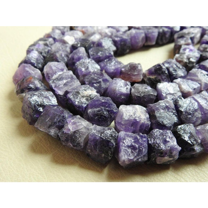 Natural Amethyst Hammered Bead,Box,Cube,Cuboid Shape,Rough,Nuggets,22 Pieces Strand 17X15To13X12MM Approx,Wholesale Price,New Arrival PME-R1 | Save 33% - Rajasthan Living 6