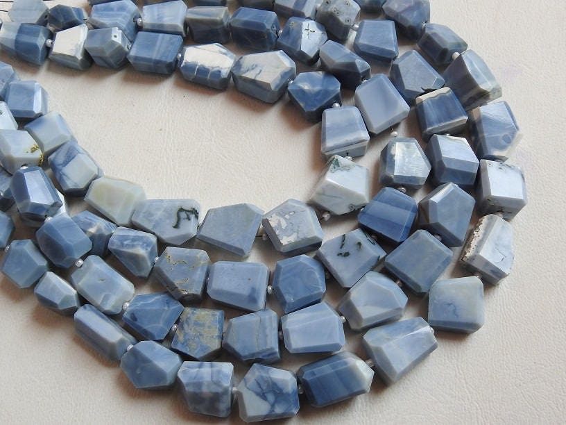 Blue Indian Opal Faceted Tumble,Nugget,Loose Bead 12Inch 15X12To10X9MM Approx Wholesale Price New Arrival (pme)TU5 | Save 33% - Rajasthan Living 14