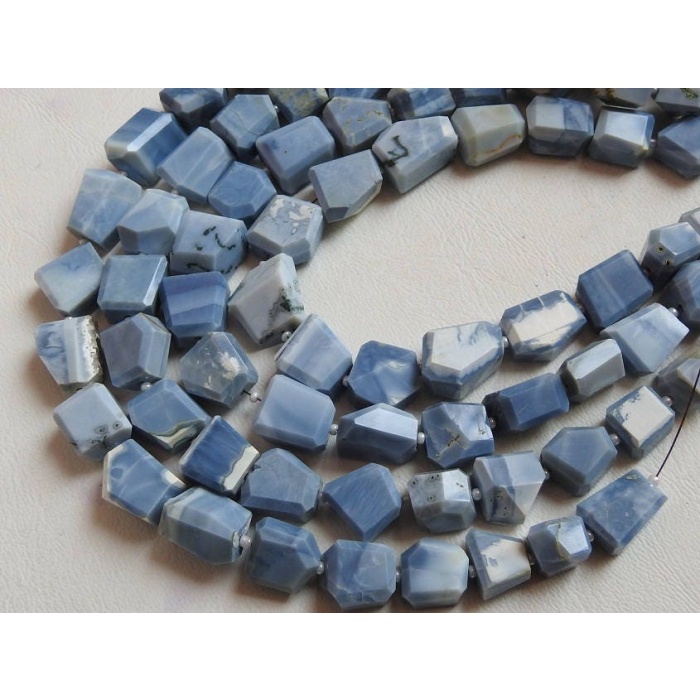 Blue Indian Opal Faceted Tumble,Nugget,Loose Bead 12Inch 15X12To10X9MM Approx Wholesale Price New Arrival (pme)TU5 | Save 33% - Rajasthan Living 6