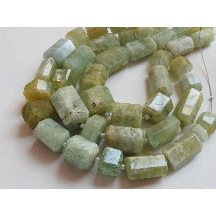Natural Aquamarine Faceted Crystal,Hexagon Shape,Loose Beads 6Inch 17X10To8X6MM Approx,Wholesale Price,New Arrival 100%Natural B1 | Save 33% - Rajasthan Living 5