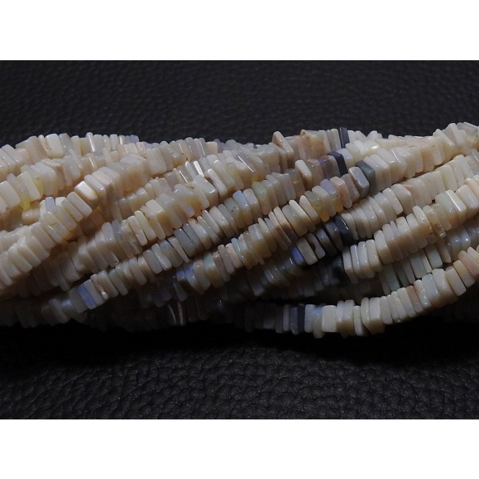 Natural Australian Opal Smooth Heishi,Square,Cushion Shape Bead 16Inch Strand 6MM Approx Wholesale Price New Arrival (pme)H1 | Save 33% - Rajasthan Living 6
