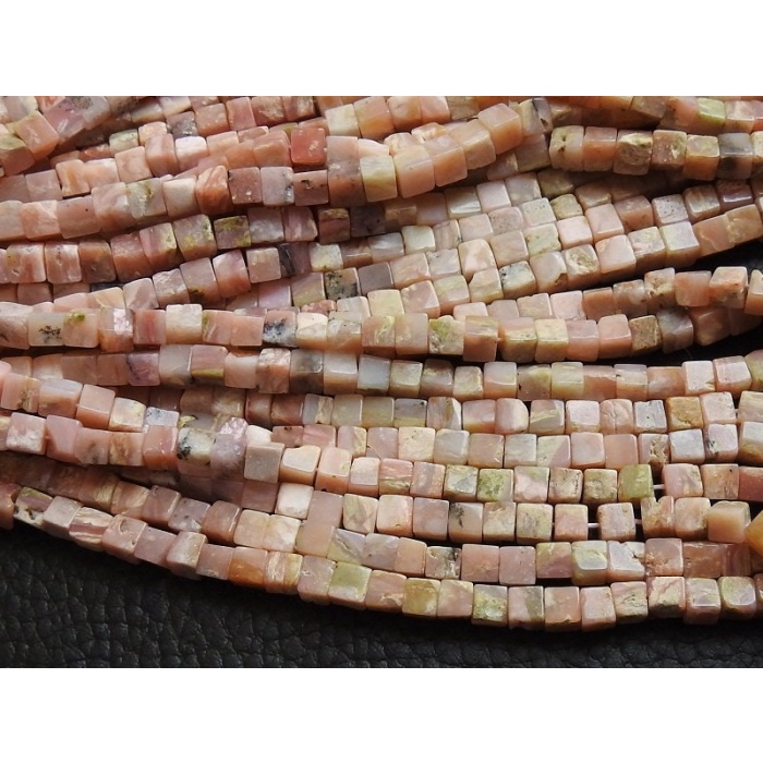 Natural Pink Peruvian Opal Cube,Box,Square,Dice,Handmade Beads,Loose Gemstone,16Inch 5MM Approx,Wholesaler,Supplies PME-CB2 | Save 33% - Rajasthan Living 8