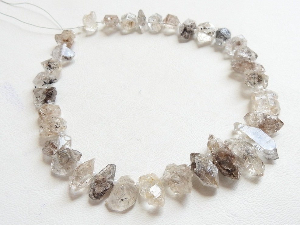 Herkimer Diamond Natural Crystal Rough,Briolette,Loose Raw,Wholesaler,Supplies,New Arrival 12Inch Strand 20X12 To 12X10 MM Approx RB4 | Save 33% - Rajasthan Living 12