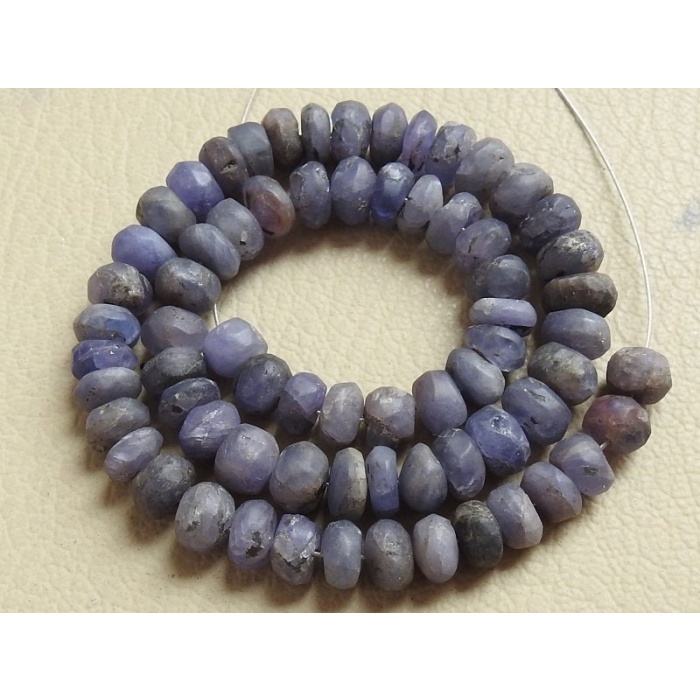Tanzanite Smooth Roundel Beads,Handmade,Matte Polished,Loose Stone,Necklace,Wholesale Price,New Arrival 12Inch 100%Natural B8 | Save 33% - Rajasthan Living 7