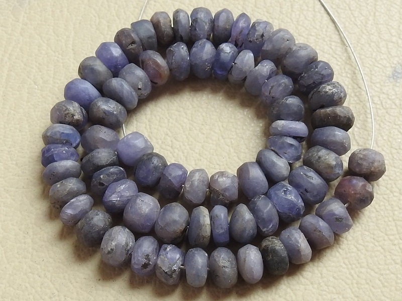 Tanzanite Smooth Roundel Beads,Handmade,Matte Polished,Loose Stone,Necklace,Wholesale Price,New Arrival 12Inch 100%Natural B8 | Save 33% - Rajasthan Living 13