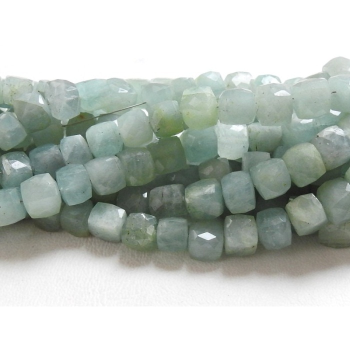 100%Natural,Aquamarine Faceted Cubes,Box,Cuboid,Handmade,Loose Stone Beads,Wholesale Price,New Arrival PME(CB1) | Save 33% - Rajasthan Living 9
