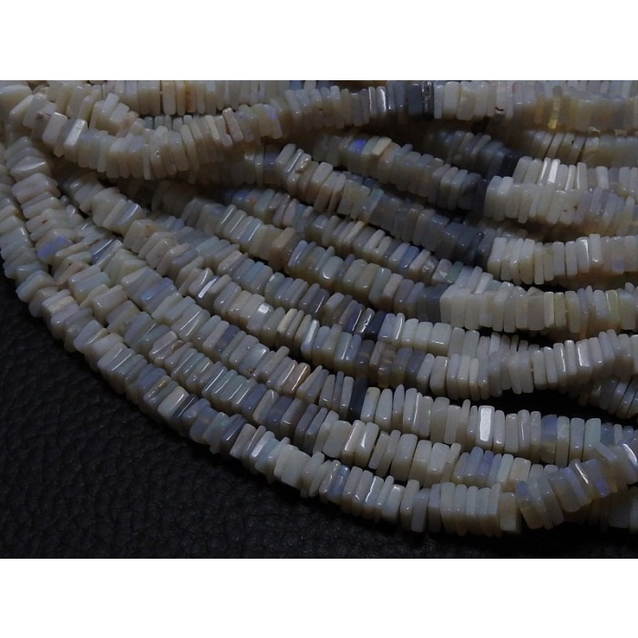 Natural Australian Opal Smooth Heishi,Square,Cushion Shape Bead 16Inch Strand 6MM Approx Wholesale Price New Arrival (pme)H1 | Save 33% - Rajasthan Living 9