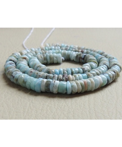 Natural Larimar Smooth Tyre,Button,Coin,Wheel Shape Beads,Handmade,Loose Stone,Wholesale Price,New Arrival, 16Inch Strand (Pme)T1 | Save 33% - Rajasthan Living 3