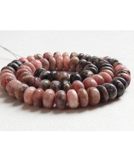 Natural Rhodonite Smooth Roundel Beads,Multi Shaded,Loose Stone,Handmade,Good Quality,Wholesale Price,New Arrival (pme)B13 | Save 33% - Rajasthan Living