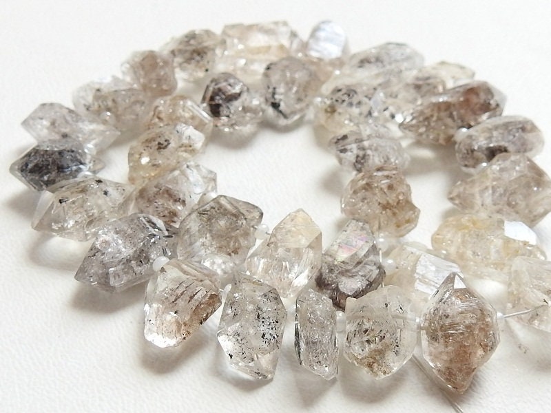 Herkimer Diamond Natural Crystal Rough,Briolette,Loose Raw,Wholesaler,Supplies,New Arrival 12Inch Strand 20X12 To 12X10 MM Approx RB4 | Save 33% - Rajasthan Living 14