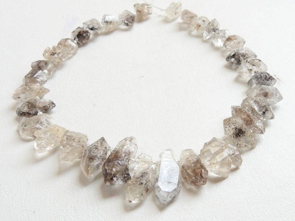 Herkimer Diamond Natural Crystal Rough,Briolette,Loose Raw,Wholesaler,Supplies,New Arrival 12Inch Strand 20X12 To 12X10 MM Approx RB4 | Save 33% - Rajasthan Living 15