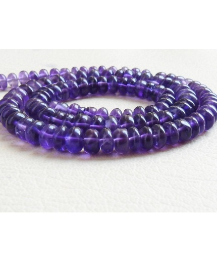 Amethyst Smooth Roundel Beads,Handmade,Loose Stone,Gemstone Jewelry,Necklace 100% Natural (pme)B9 | Save 33% - Rajasthan Living 3
