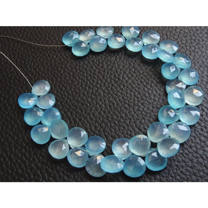 Sky Blue Chalcedony Faceted Hearts,Teardrop,Drop,Briolette,Wholesaler,Supplies,New Arrivals 8Inch Strand 11X11MM Approx (pme)CY2 | Save 33% - Rajasthan Living 6
