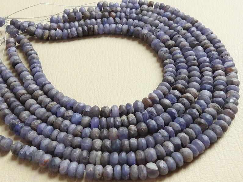 Tanzanite Smooth Roundel Beads,Handmade,Matte Polished,Loose Stone,Necklace,Wholesale Price,New Arrival 12Inch 100%Natural B8 | Save 33% - Rajasthan Living 14