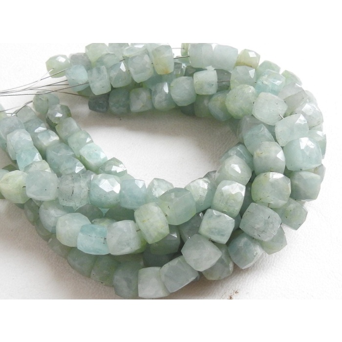 100%Natural,Aquamarine Faceted Cubes,Box,Cuboid,Handmade,Loose Stone Beads,Wholesale Price,New Arrival PME(CB1) | Save 33% - Rajasthan Living 6