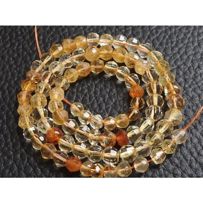 Natural Citrine Faceted Sphere Ball Bead,Round,Multi Shaded,Loose Stone,Handmade,13Inch 6To7MM Approx,Wholesaler,Supplies PME-B11 | Save 33% - Rajasthan Living 9