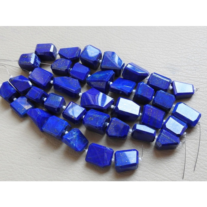 100%Natural,Lapis Lazuli Faceted Tumble,Nuggets,Step Cut,Handmade Bead,Loose Stone,For Making Jewelry,Gift For Her,8Piece Strand,PME-TU1 | Save 33% - Rajasthan Living 6