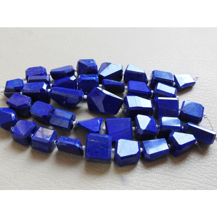 100%Natural,Lapis Lazuli Faceted Tumble,Nuggets,Step Cut,Handmade Bead,Loose Stone,For Making Jewelry,Gift For Her,8Piece Strand,PME-TU1 | Save 33% - Rajasthan Living 8
