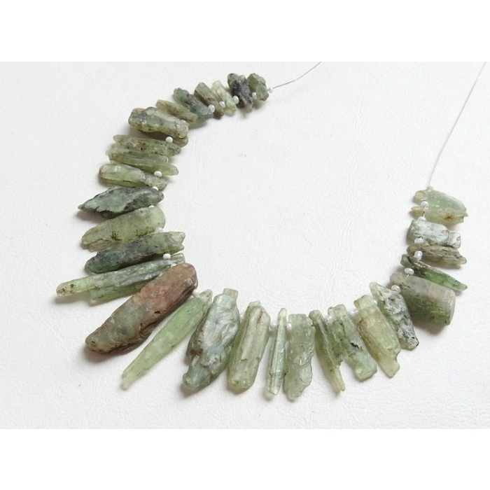 Green Kyanite Natural Rough Stick,Loose Raw Bead,Minerals,Crystal,For Making Jewelry,Wholesaler,Supplies 39X9To15X8MM Approx R6 | Save 33% - Rajasthan Living 7
