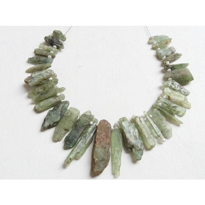 Green Kyanite Natural Rough Stick,Loose Raw Bead,Minerals,Crystal,For Making Jewelry,Wholesaler,Supplies 39X9To15X8MM Approx R6 | Save 33% - Rajasthan Living 11