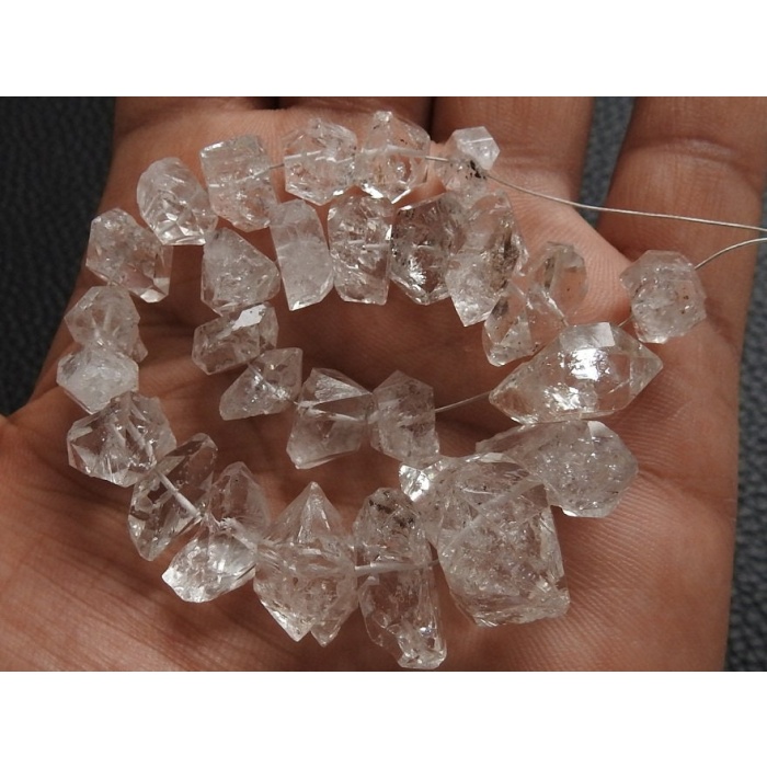 Herkimer Diamond Natural Crystal Rough Bead,Uncut,Tumble,Nugget,Loose Raw,Minerals Gemstone,Wholesaler,Supplies 21X13To13X5MM Approx RB4 | Save 33% - Rajasthan Living 8