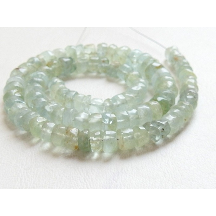 100%Natural,Aquamarine Smooth Handmade Tyre,Bead,Coin,Button,Wholesale Price,New Arrival,12Inch Strand T2 | Save 33% - Rajasthan Living 6