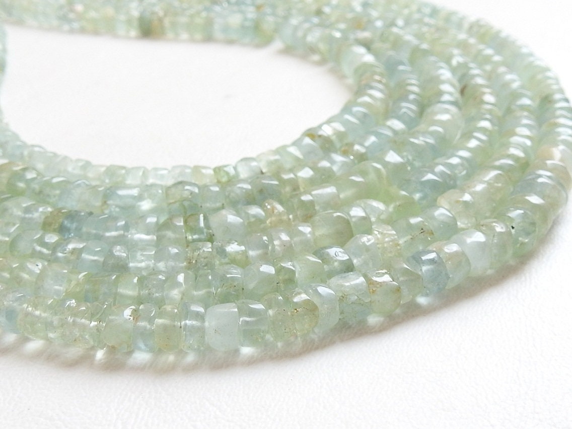 100%Natural,Aquamarine Smooth Handmade Tyre,Bead,Coin,Button,Wholesale Price,New Arrival,12Inch Strand T2 | Save 33% - Rajasthan Living 18