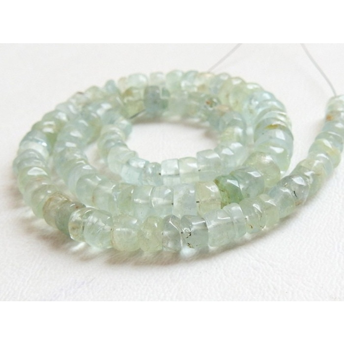 100%Natural,Aquamarine Smooth Handmade Tyre,Bead,Coin,Button,Wholesale Price,New Arrival,12Inch Strand T2 | Save 33% - Rajasthan Living 10