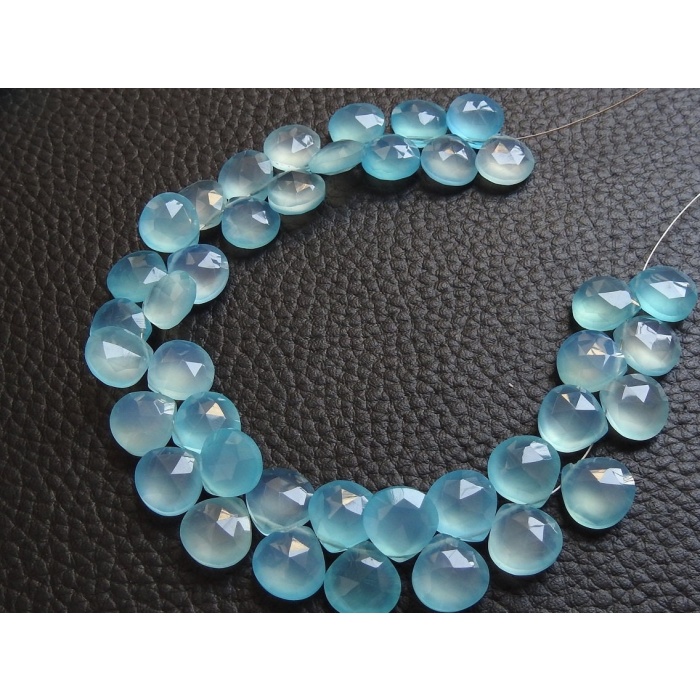 Sky Blue Chalcedony Faceted Hearts,Teardrop,Drop,Briolette,Wholesaler,Supplies,New Arrivals 8Inch Strand 11X11MM Approx (pme)CY2 | Save 33% - Rajasthan Living 8
