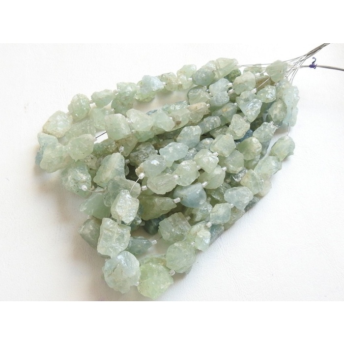 Natural Aquamarine Rough Tumble,Nuggets,Loose Raw Bead,Crystals,Minerals,Wholesaler,Supplies 10Inch 16X12To12X9MM Approx R2 | Save 33% - Rajasthan Living 11