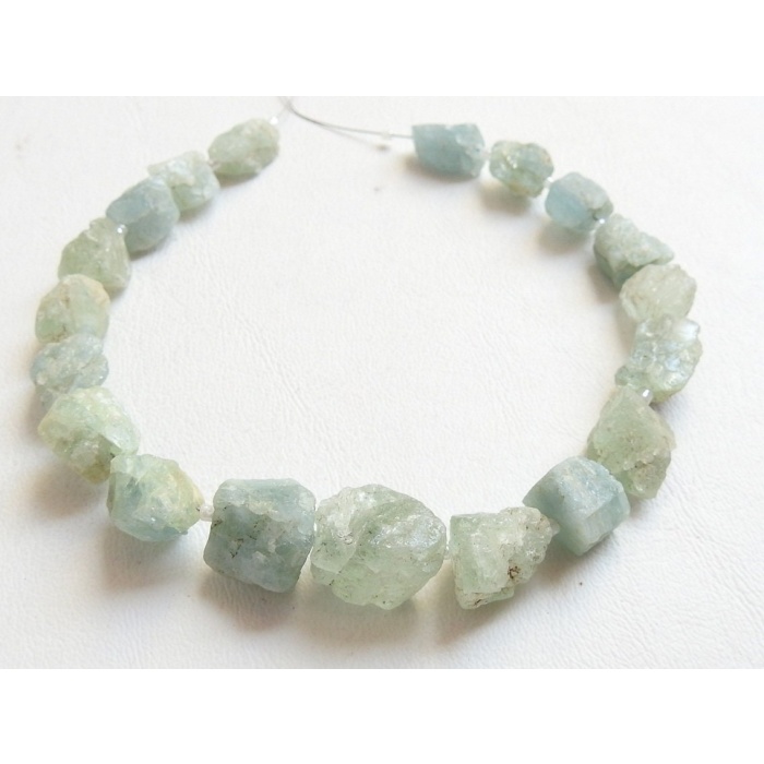 Natural Aquamarine Rough Tumble,Nuggets,Loose Raw Bead,Crystals,Minerals,Wholesaler,Supplies 10Inch 16X12To12X9MM Approx R2 | Save 33% - Rajasthan Living 8
