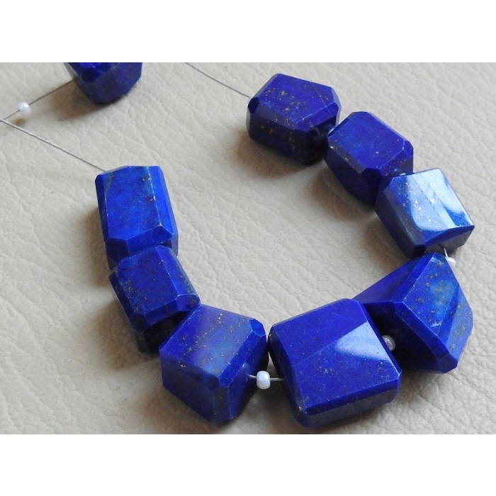 100%Natural,Lapis Lazuli Faceted Tumble,Nuggets,Step Cut,Handmade Bead,Loose Stone,For Making Jewelry,Gift For Her,8Piece Strand,PME-TU1 | Save 33% - Rajasthan Living 7