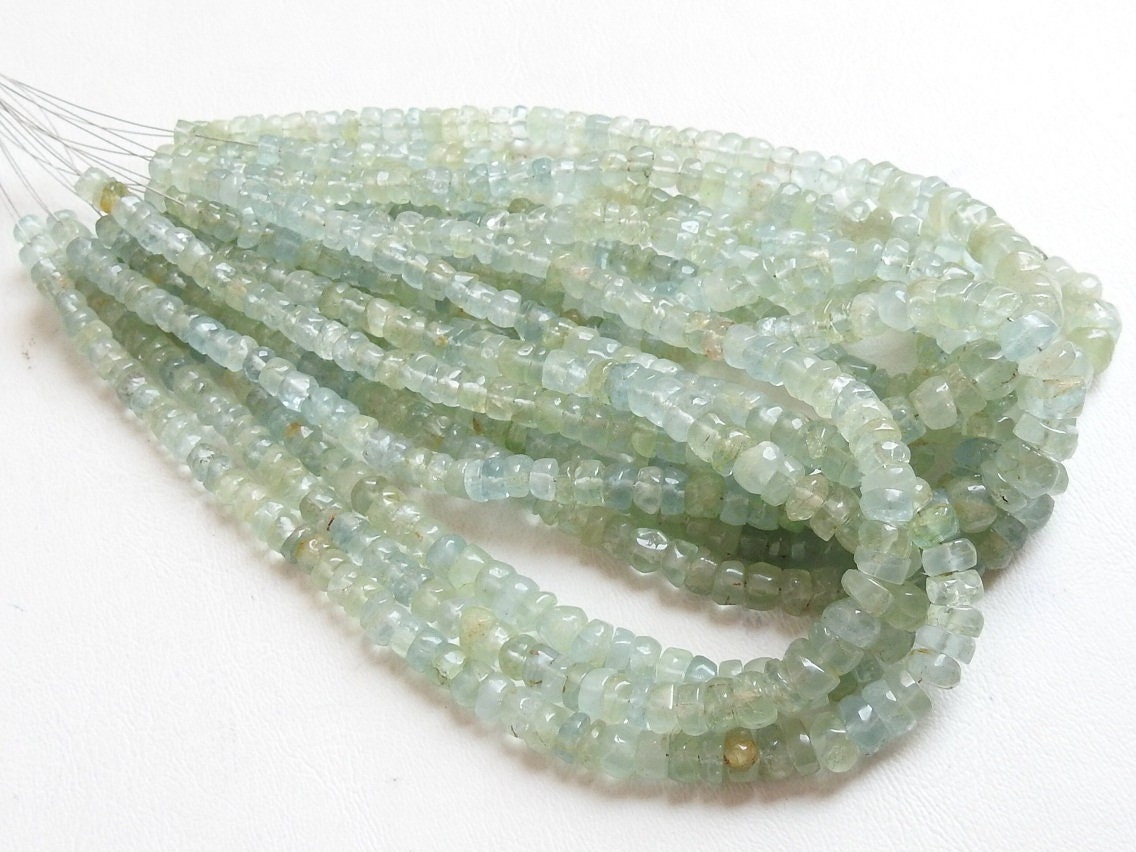 100%Natural,Aquamarine Smooth Handmade Tyre,Bead,Coin,Button,Wholesale Price,New Arrival,12Inch Strand T2 | Save 33% - Rajasthan Living 19