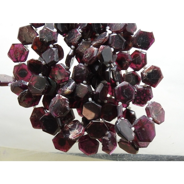 Rhodolite Garnet Hexagon,Faceted,Fancy Cut,Handmade,Loose Stone 8Inch Strand 18X15To10X8MM Approx,Wholesaler,Supplies,100%Natural | Save 33% - Rajasthan Living 9