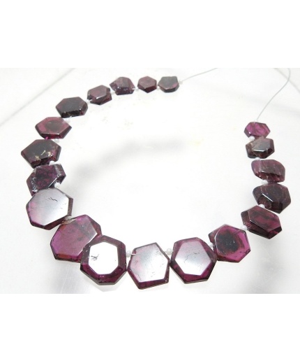 Rhodolite Garnet Hexagon,Faceted,Fancy Cut,Handmade,Loose Stone 8Inch Strand 18X15To10X8MM Approx,Wholesaler,Supplies,100%Natural | Save 33% - Rajasthan Living