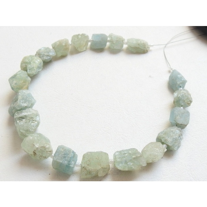 Natural Aquamarine Rough Tumble,Nuggets,Loose Raw Bead,Crystals,Minerals,Wholesaler,Supplies 10Inch 16X12To12X9MM Approx R2 | Save 33% - Rajasthan Living 7