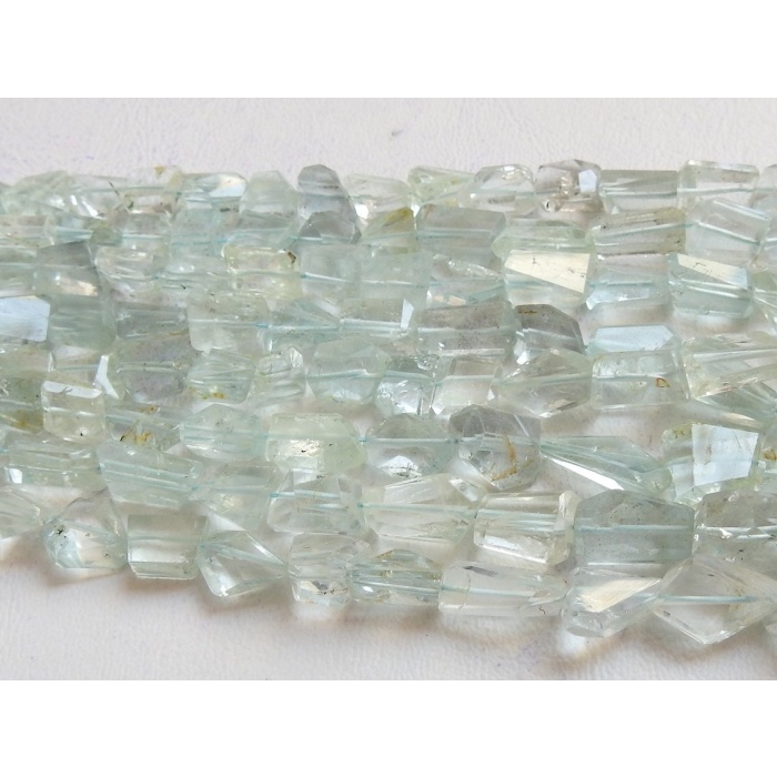 Natural Aquamarine Faceted Tumble,Nuggets,Step Cut,Loose Stone,Handmade,18Inch Strand 15X8To7X6MM Approx,Wholesale Price,New Arrival TU1 | Save 33% - Rajasthan Living 9